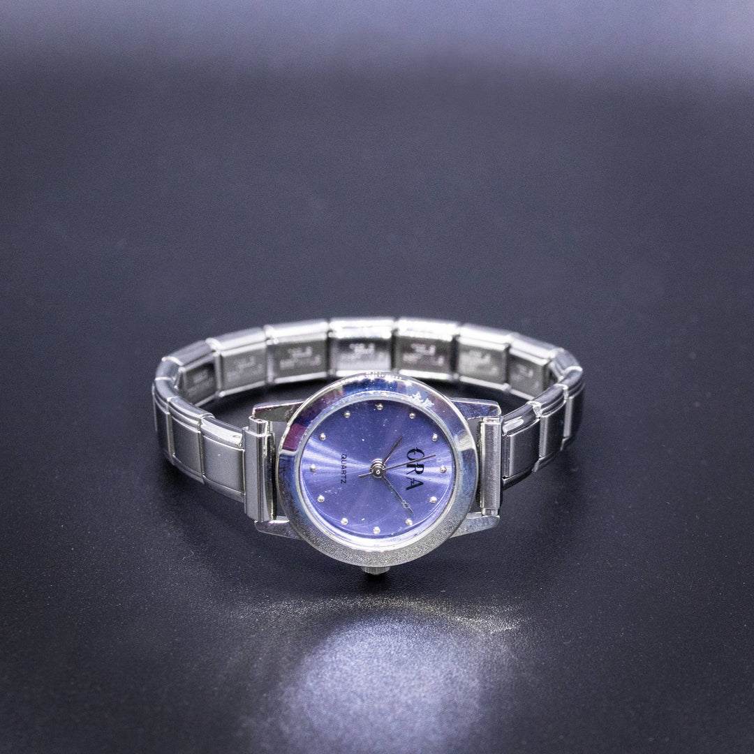 Natalia - Italian Charm Link Watch (Analog): Silver