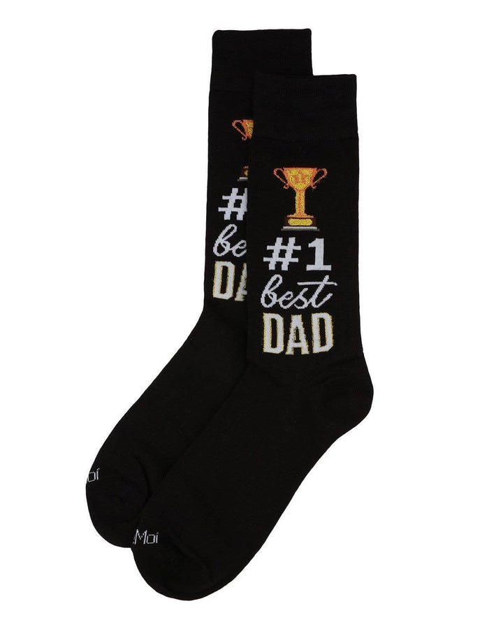 Infinity Classics International Inc. - MeMoi #1 Dad Mens Bamboo Crew Sock: Black / 10 13