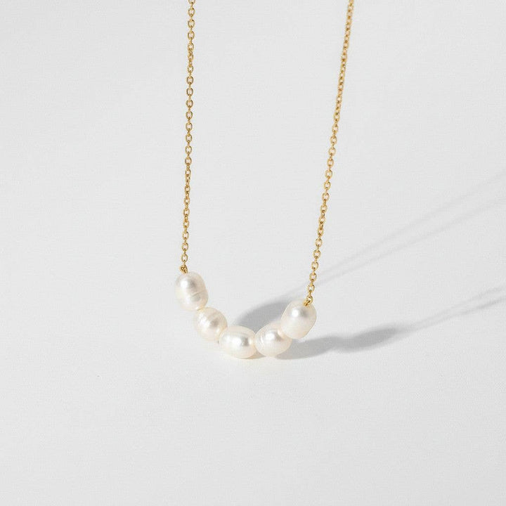 paperln - Elegant Pearl Accent Layered Necklace