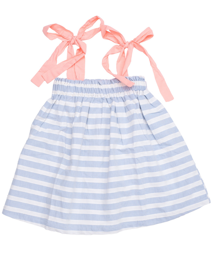 Lola Blue and White Stripe Dress