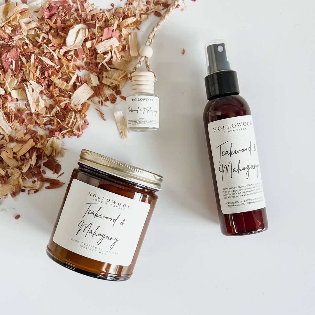 Hollowood Home and Candle - TEAKWOOD & MAHOGANY | MEN’S COLLECTION: 8 OZ
