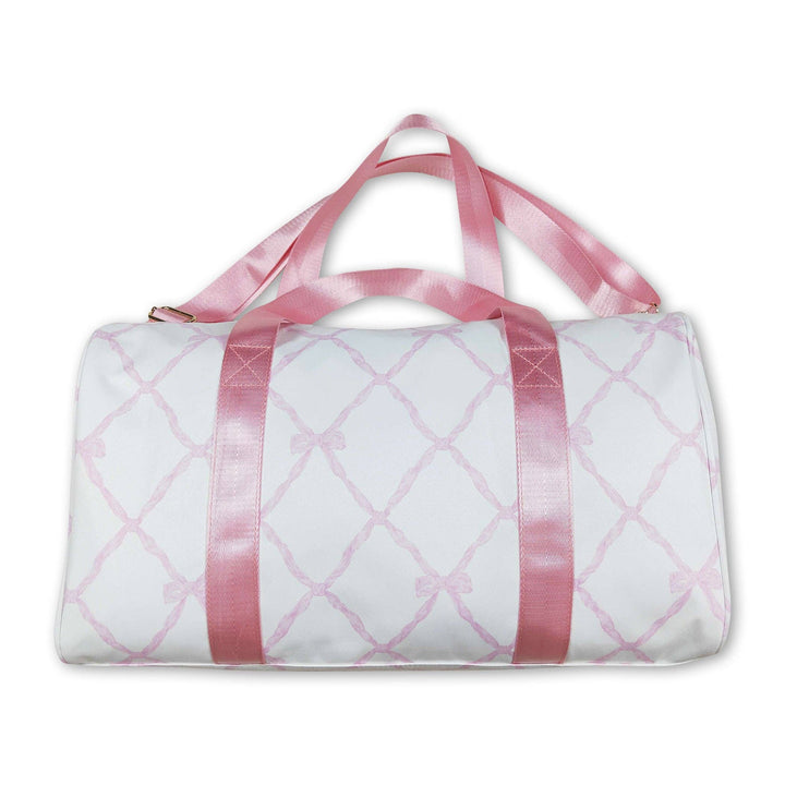 Yawoo Garments - Pink bow duffel bag