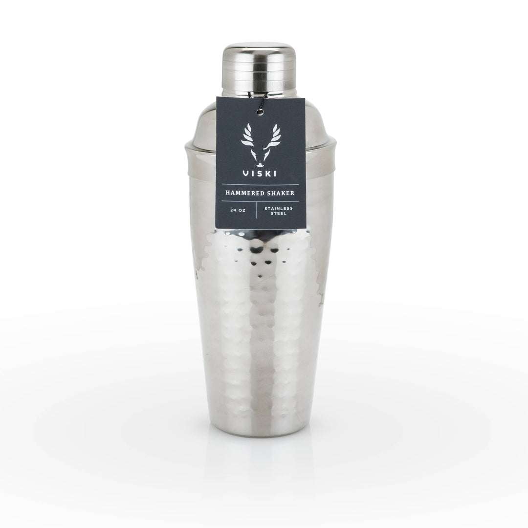Viski - Irving™ Hammered Stainless Steel Cocktail Shaker