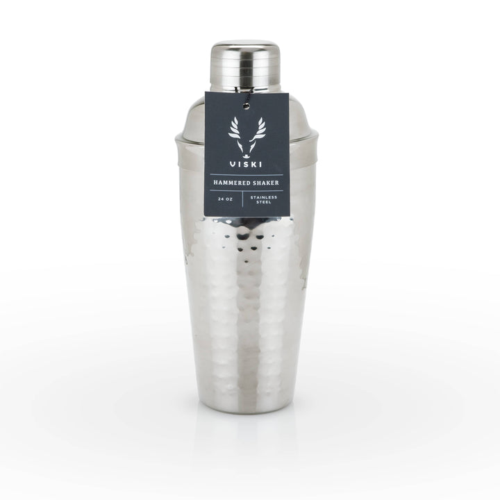 Viski - Irving™ Hammered Stainless Steel Cocktail Shaker