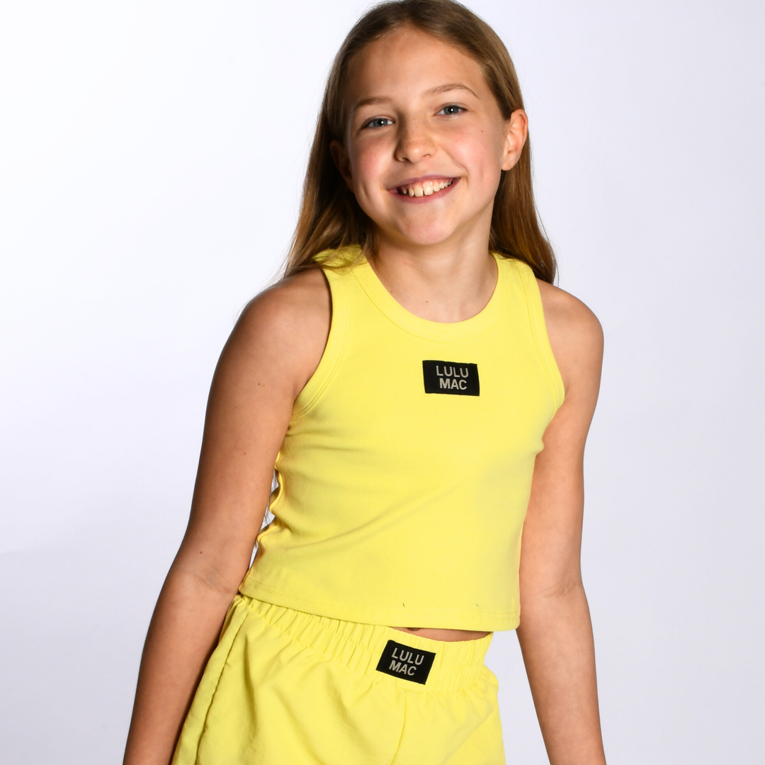 Lulu Mac Youth NEON YELLOW SOLID TANK