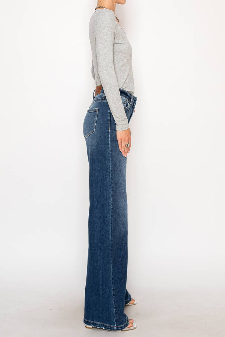 ARTEMIS VINTAGE - ECO FABRIC HIGH RISE RELAXED FLARE JEANS: 7(27)