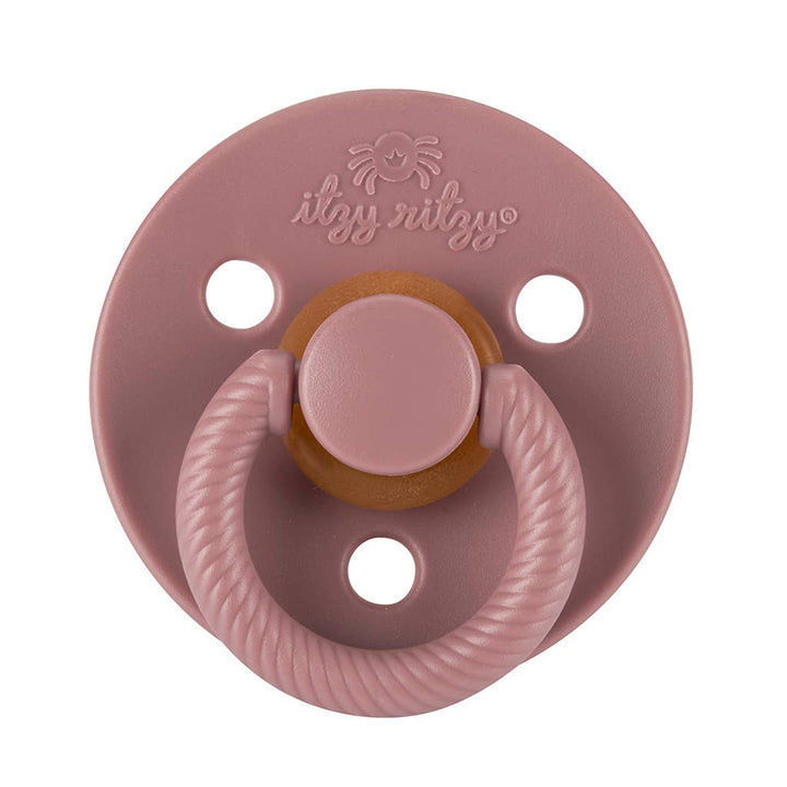 Itzy Ritzy - *NEW STYLES* Itzy Soother™ Natural Rubber Paci Sets: Pink Bow 0-6 M