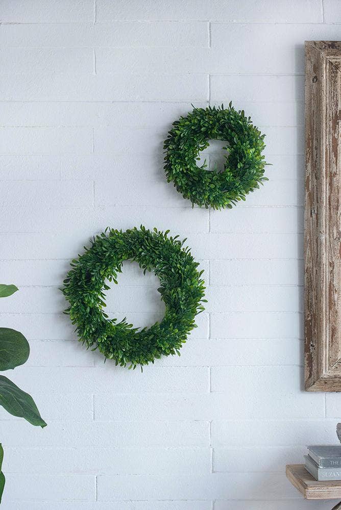 A&B Home Group Inc. - S/2 Greenery Wreath 4S/CTN L:16x2.5x16" S:12x2x12"