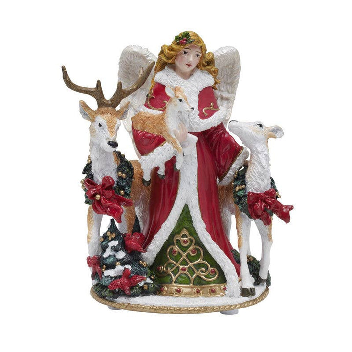 Fitz and Floyd® Mikasa® Pfaltzgraff® - Fitz & Floyd Holiday Musical Angels Among Us Gift Box Pkg: RED / RESIN