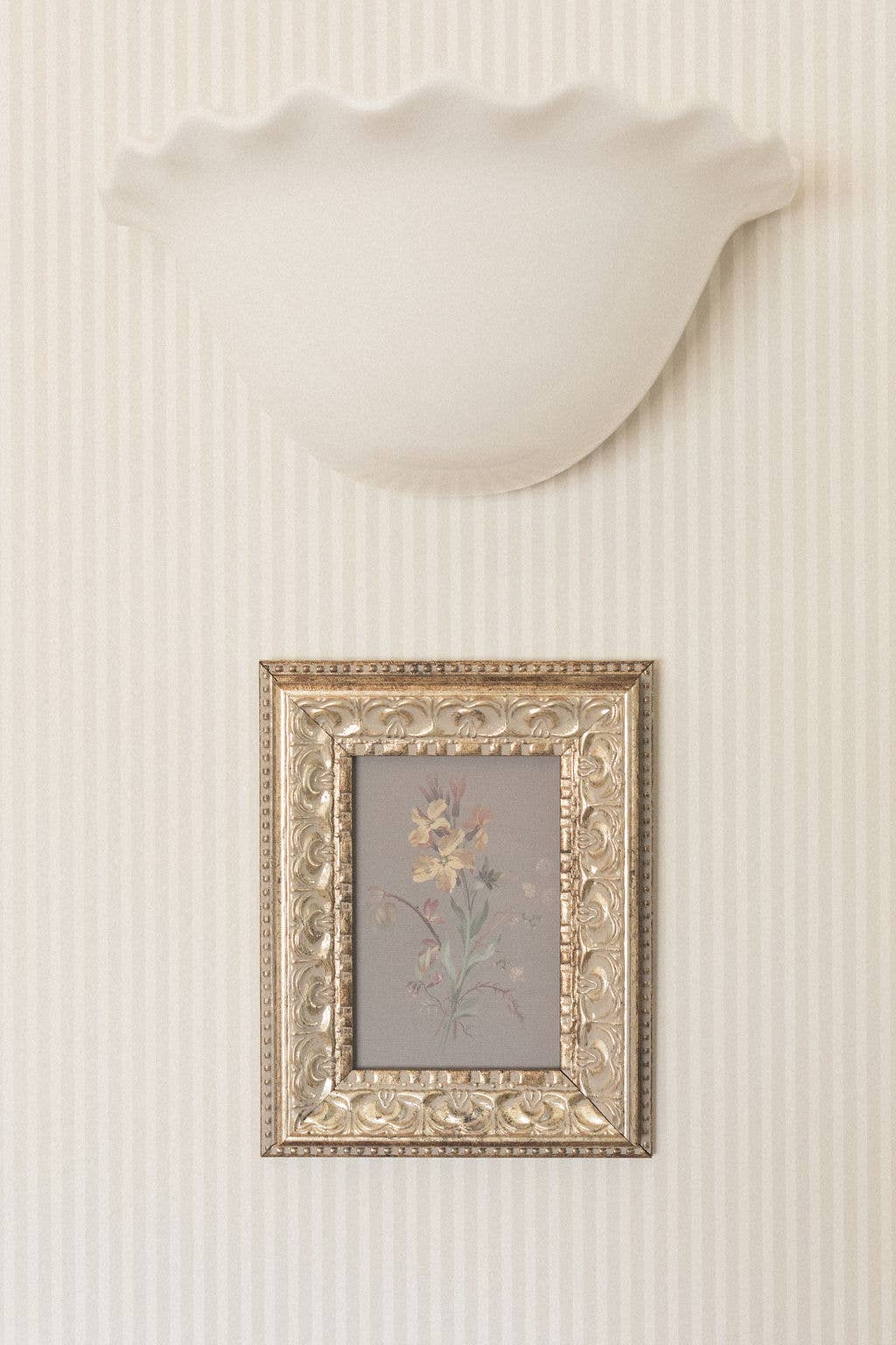 Petal Lane Home - French Wildflowers Framed Antique Art: 12x16