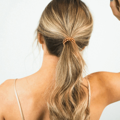 TELETIES - Spiral Hair Coils | Large | Party People Hair Ties