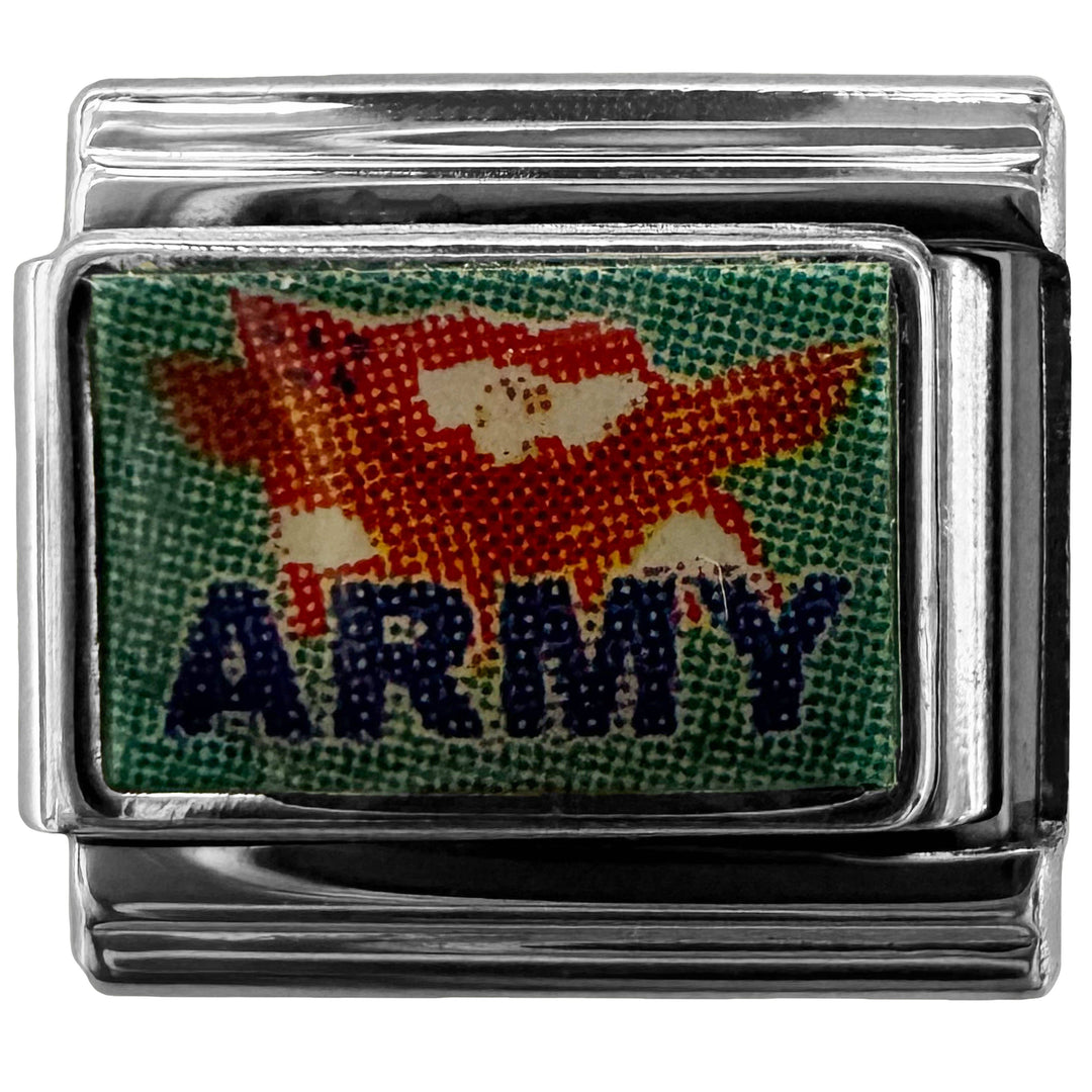 Natalia - Italian Bracelet Charm - US Army 9mm Links