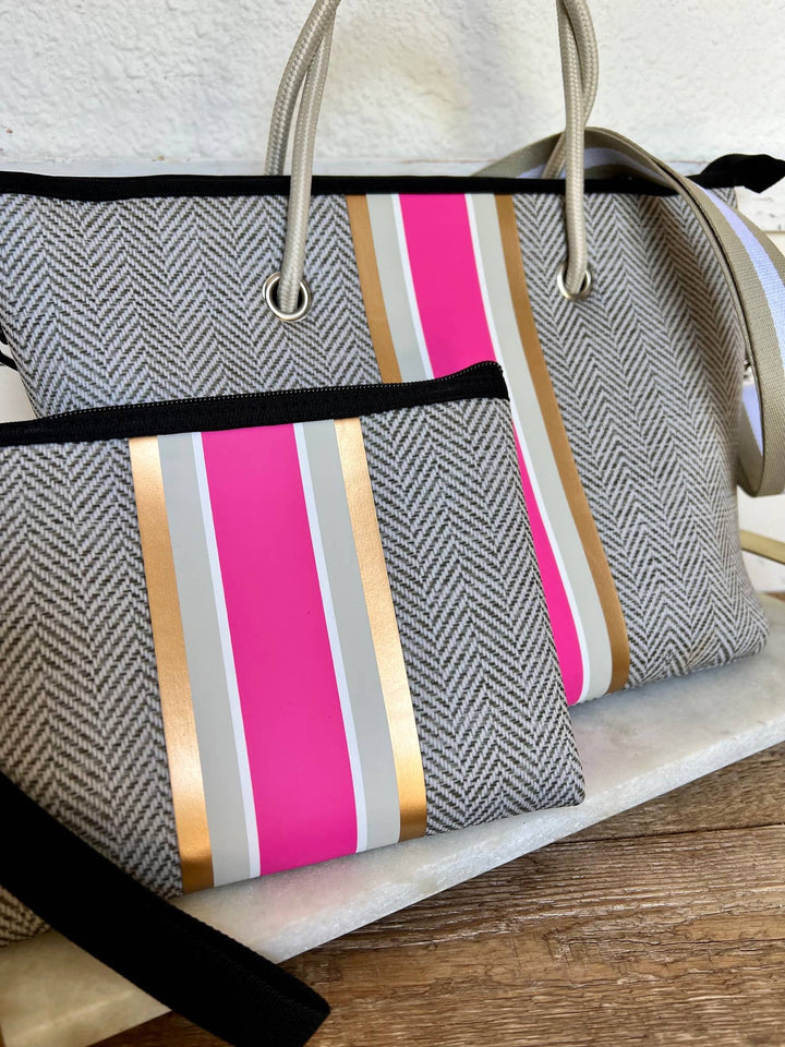 TAYLOR GRAY - The Cathy Mini Neoprene Tote and Wristlet | shoptaylorgray