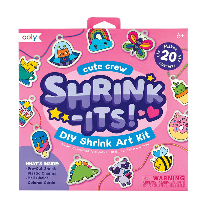 OOLY - Shrink-Its! DIY Shrink Art Kit - Cute Crew (28 PC Set)
