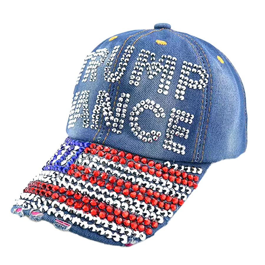 I Love My Freedom - Trump Vance Bedazzled Hat - 2879