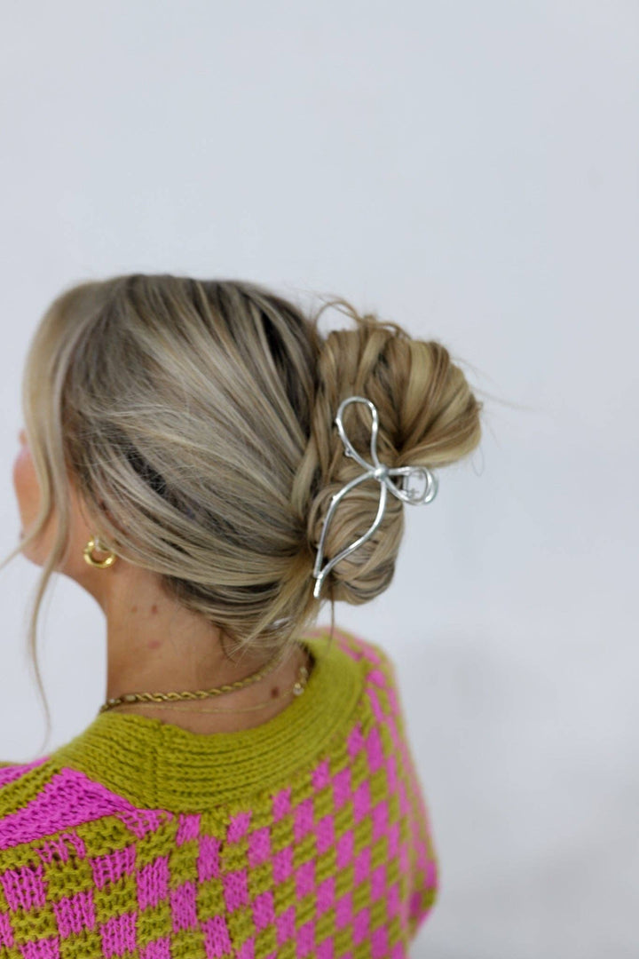 KAXI - THE METAL BOW CLAW ( 13 COLORS ): YELLOW GOLD