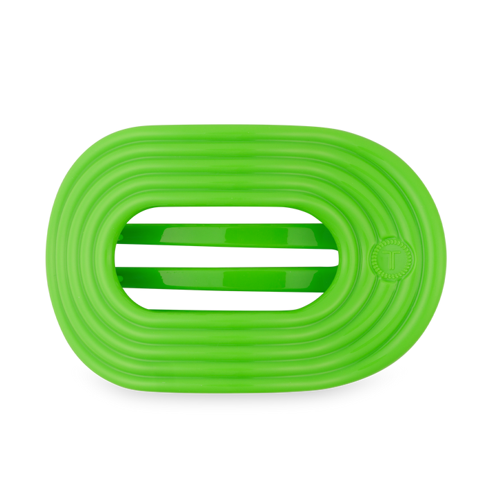 TELETIES - Flat Round Hair Clip | Large | Glow For It