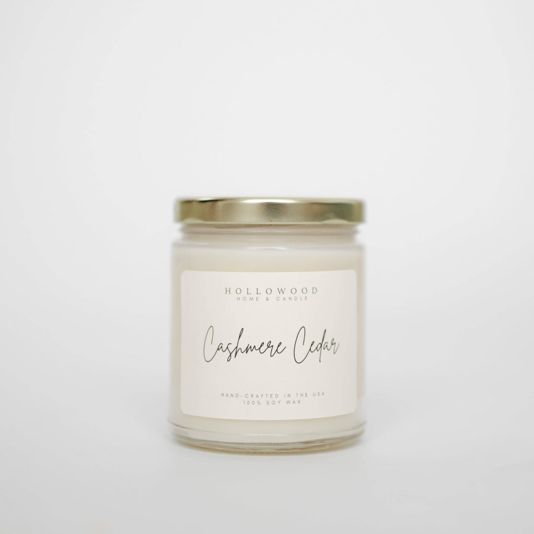 HOLLOWOOD FRAGRANCE - CASHMERE CEDAR | HOLIDAY | CANDLES: 8 Oz