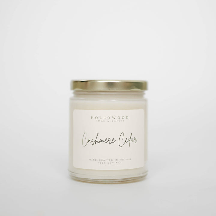 HOLLOWOOD FRAGRANCE - CASHMERE CEDAR | HOLIDAY | CANDLES: 8 Oz