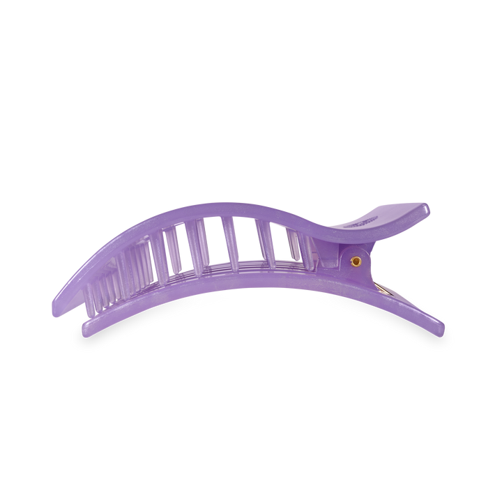 TELETIES - Flat Rectangle Hair Clip | Large | Lavender Mist