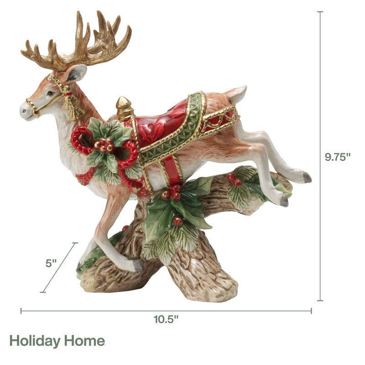 Fitz and Floyd® Mikasa® Pfaltzgraff® - Fitz & Floyd Holiday Hme Deer CndleHolder Gift Box Pkg