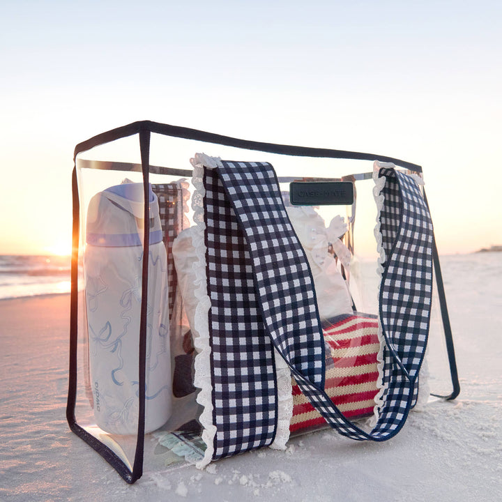 Case-Mate - Case-Mate Navy Gingham Jelly Tote Bag