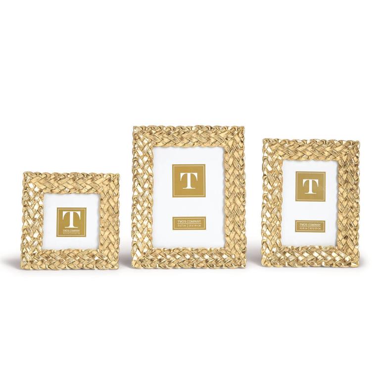 Gold Braid Photo Frame Comes in 3 Sizes