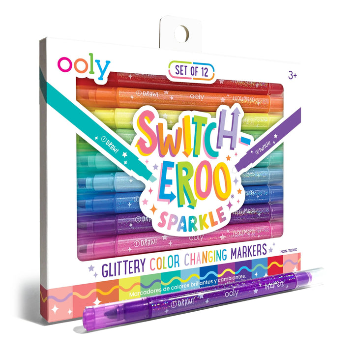 OOLY - Switch-eroo! Sparkle Color Changing Markers - Set of 12