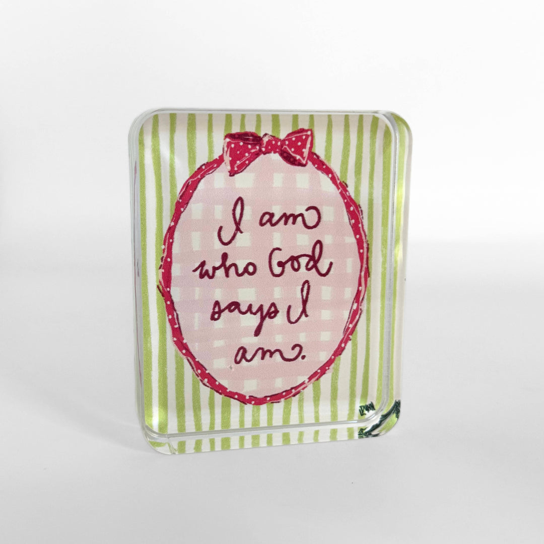 Lauren Dunn - I Am Who God Says I Am Inspiration Block