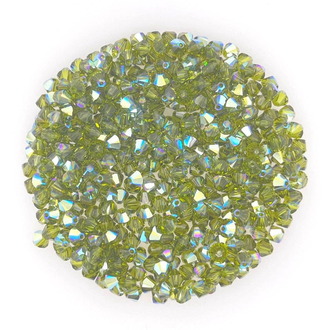 bara boheme - Crystal BTY | Gold Filled Beaded Bracelet: Chrysolite / 14KG Filled / Stretchy 6.5"