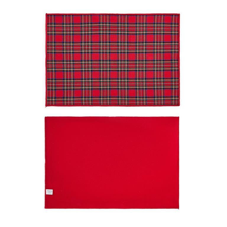Tartan Traditions Set of 4 Double-Sided Fabric Placemats