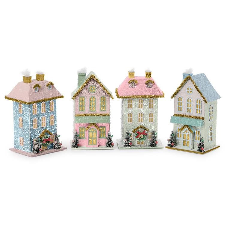 Holiday Lane Hand-Made Light Up House (In 4 Designs)