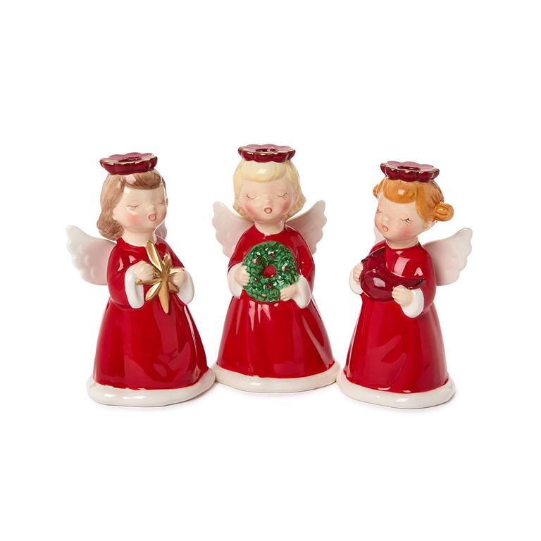 Christmas Angel Hand-Painted Candleholder (In 3 Designs)