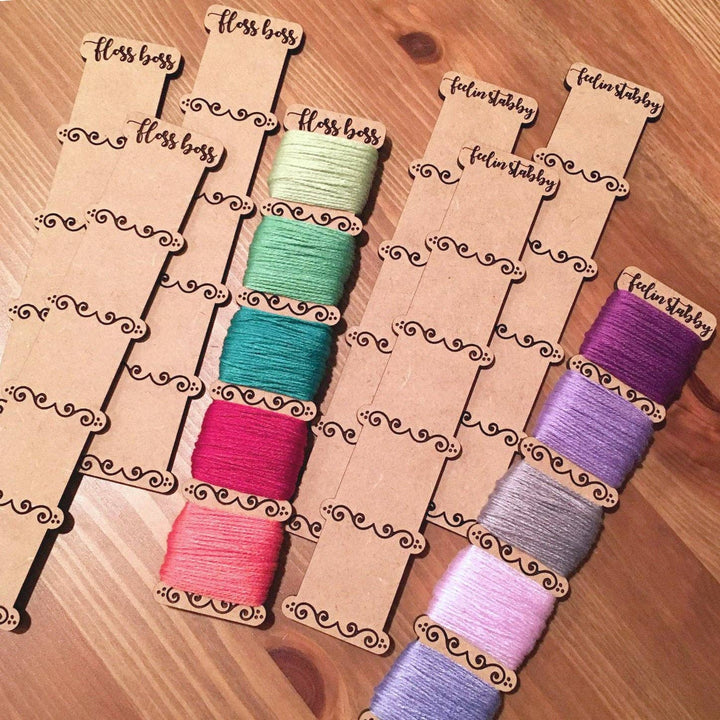 Snarky Crafter Designs - Embroidery Floss Organizer for 5 Colors: Set of Two