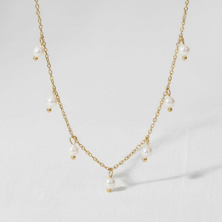 paperln - Elegant Pearl Tassel Pendant Necklace