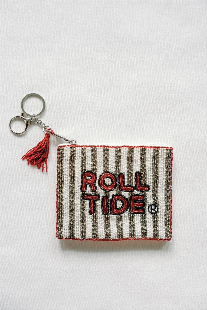 Gracefully Made Art - University of Alabama Beaded Coin Purse