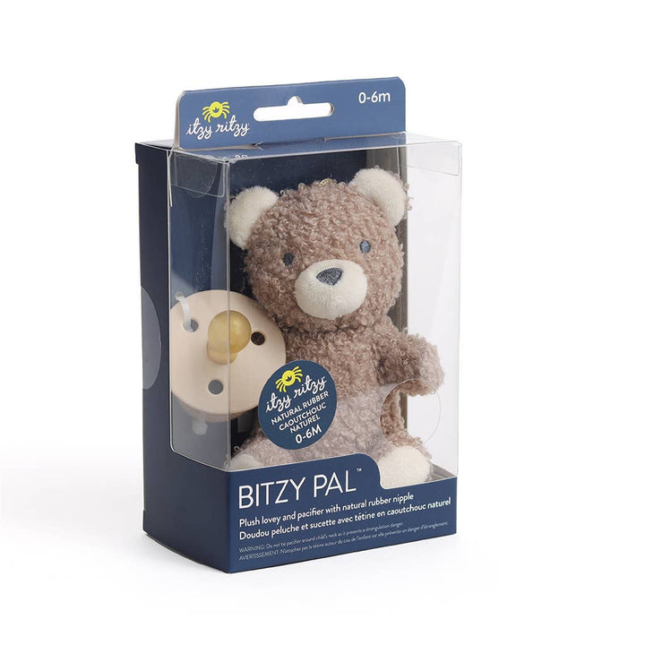 Itzy Ritzy - *NEW OPTIONS* Bitzy Pal Natural Rubber Pacifier & Plush: Goose