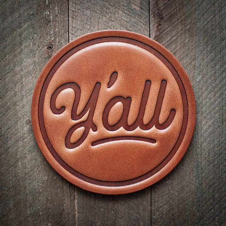 Sugarhouse Leather - Y'all Leather Coaster