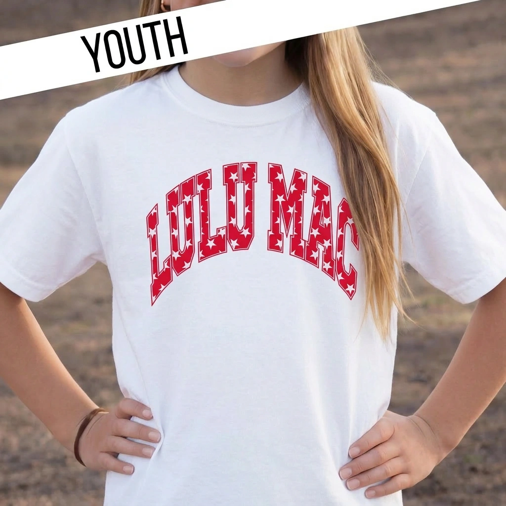 Girlie Girl Originals - KD-STAR-1000 RED YOUTH COMFORT COLORS TEE: RED / Youth Small