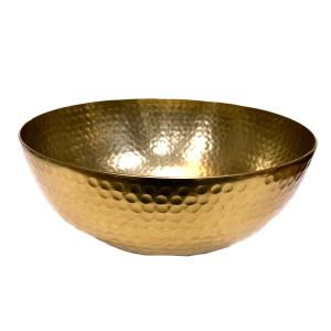 Gold Round Hammered Bowl