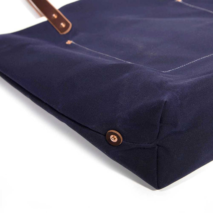 General Knot & Co. - True Navy Waxed Canvas All Day Tote