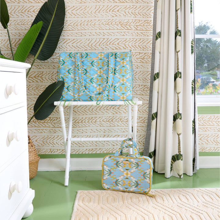 Laura Park Designs - English Garden Blue Travel Case: One Size