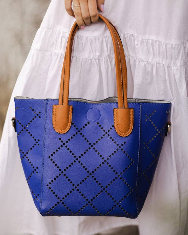 Louenhide - Baby Bermuda Tote Bag: Vegan-Polyurethane / Women-Owned / Putty