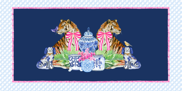 TAYLOR GRAY - 5.5x11 CHINOISERIE trinket tray insert set of 5