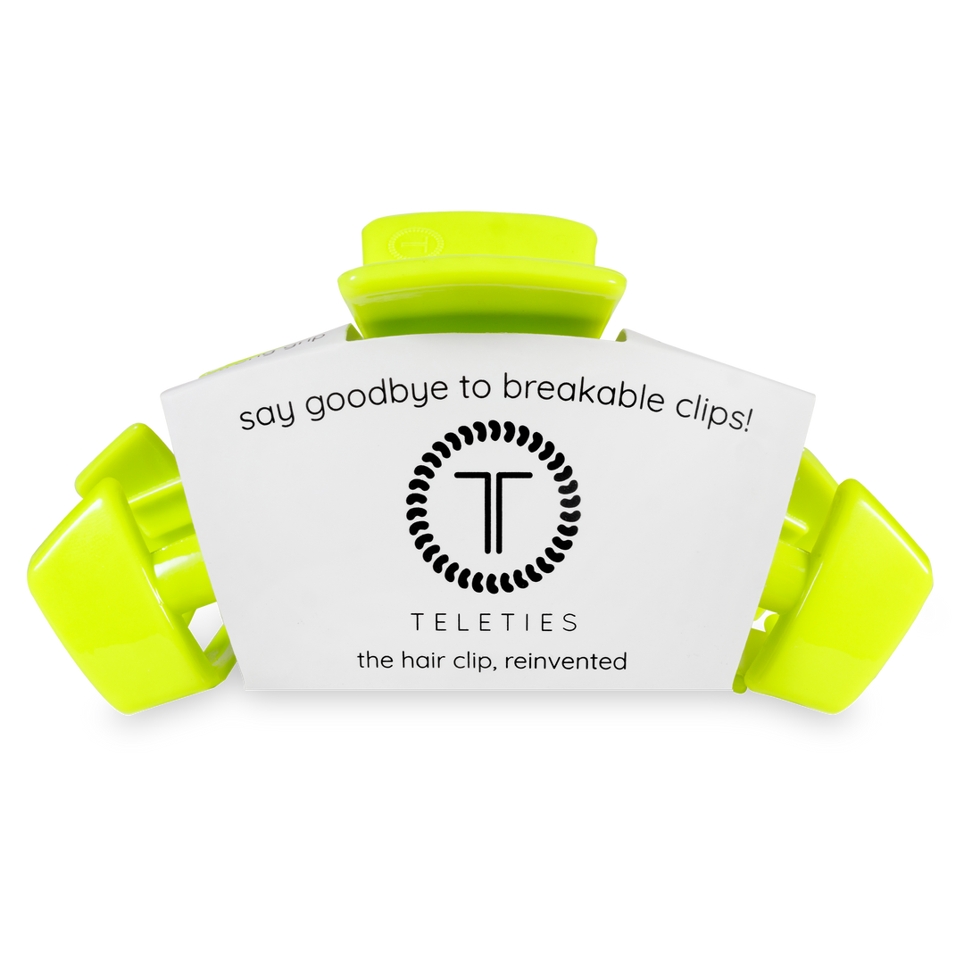 TELETIES - Classic Hair Clip | Large | Summer Brights