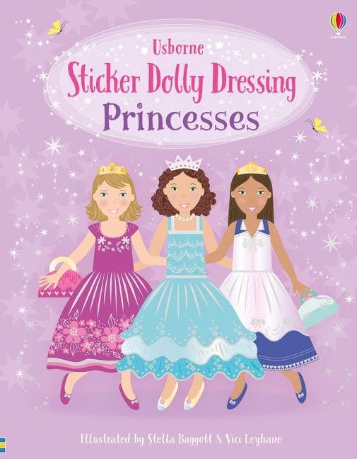 HarperCollins - Sticker Dolly Dressing Princesses : Usborne