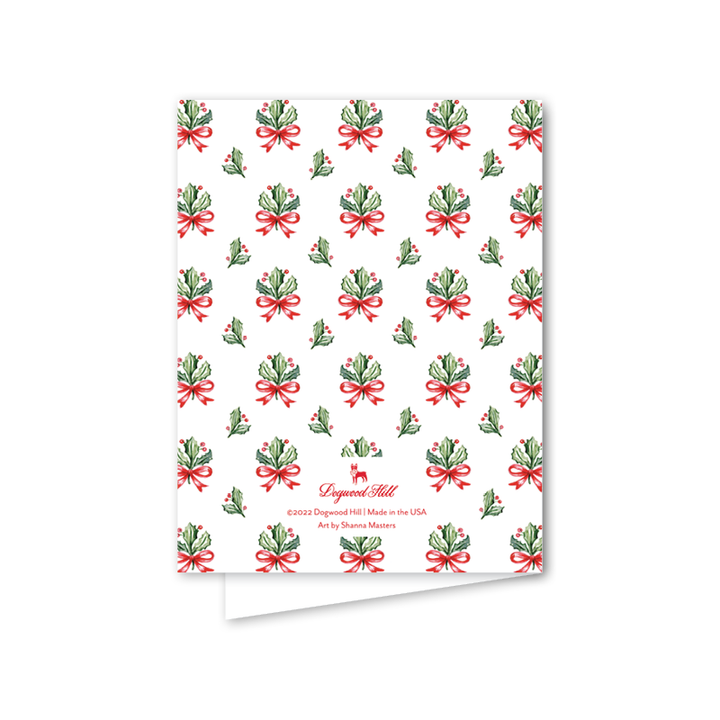 Dogwood Hill - Holly Ribbons Tree: Single Card