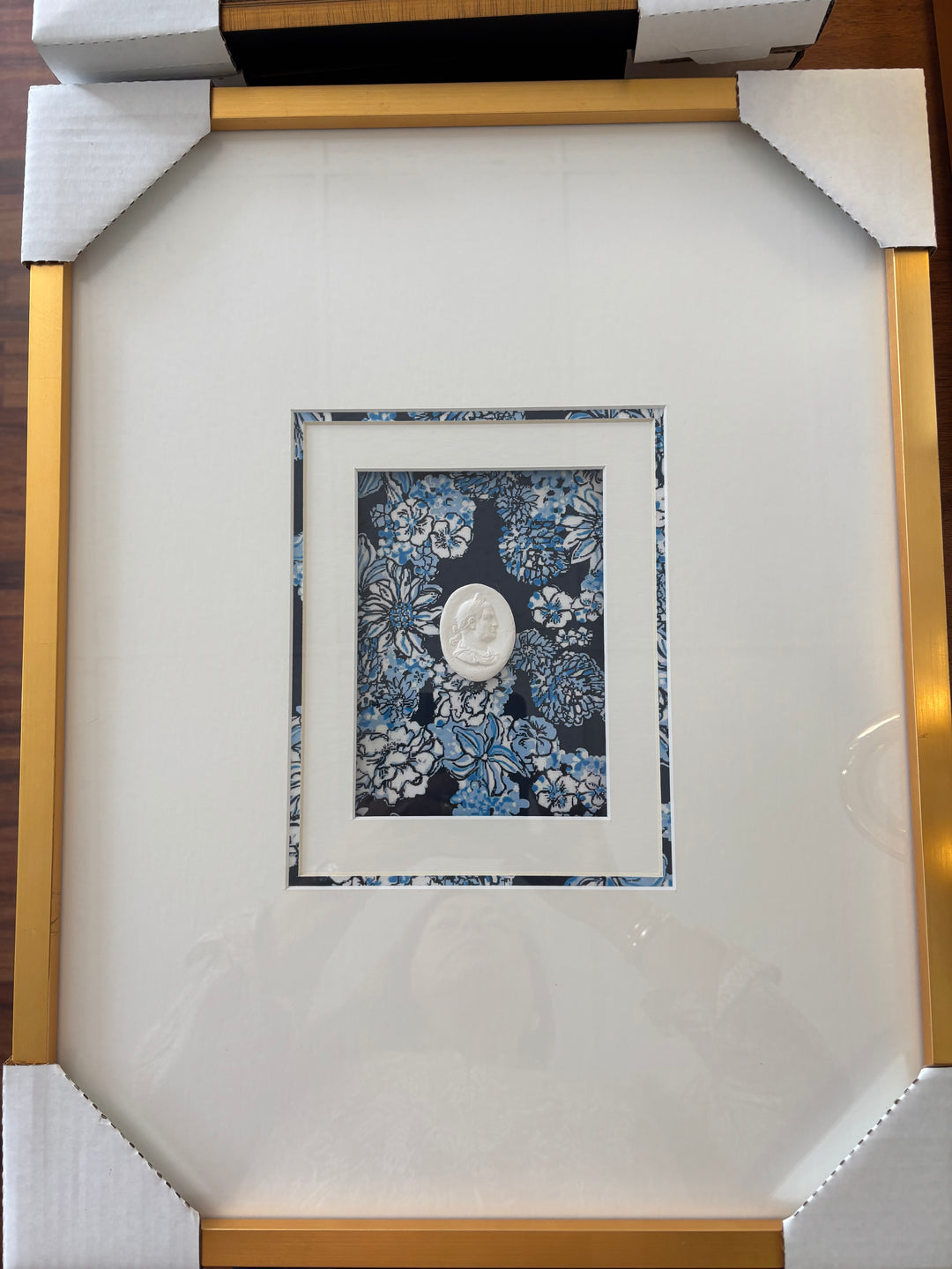CUSTOM INTAGLIO BLUE LILY PULITZER COLLECTION