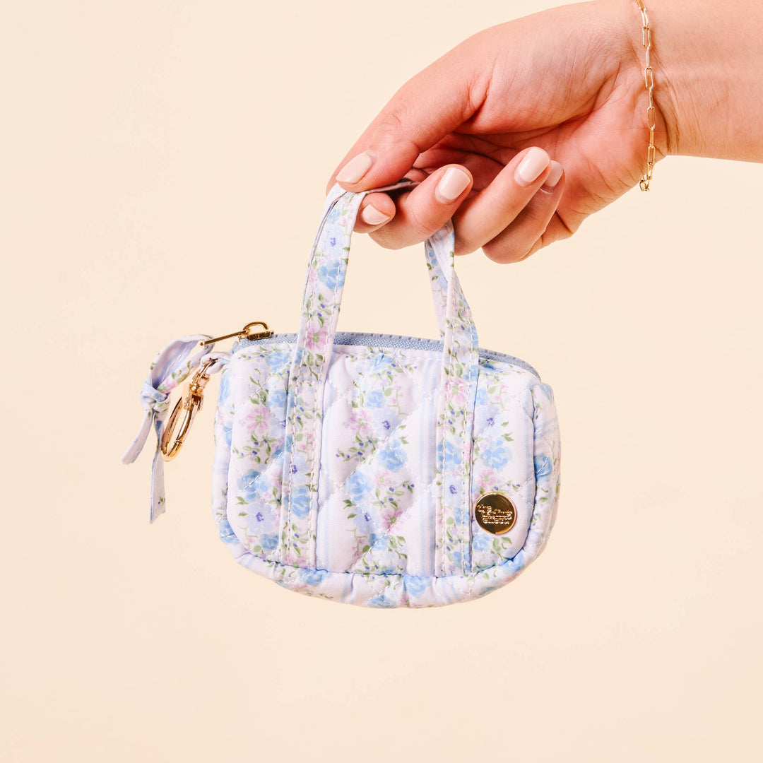 The Darling Effect - Itty Bitty Duffle Bag Charm-Petal Parade Blue