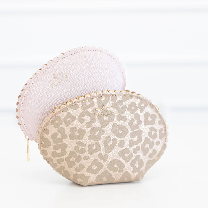 Hollis - Scallop Set: Leopard/Blush Scallop Set